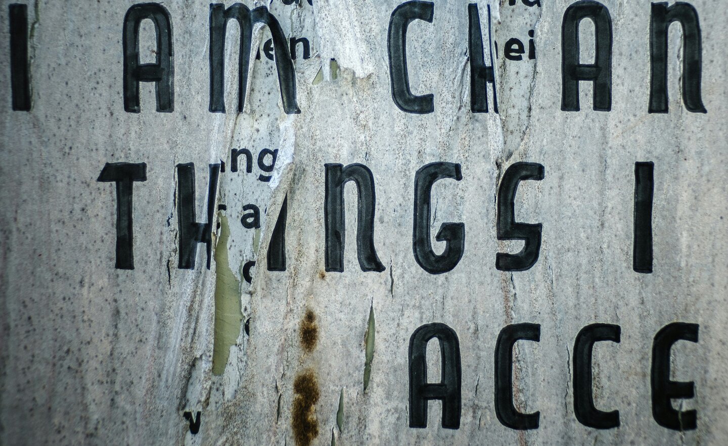 Brave New World. The things we change, and the things we accept.